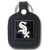 Chicago White Sox Square Leather Key Chain - MLB Baseball Fan Shop Sports Team Merchandise