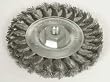 Westward 1GBR9 Stringer Knot Wheel, 6 In Dia, 0.0200 Wire