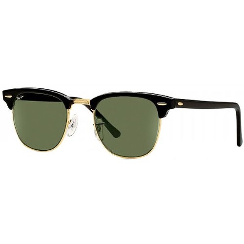 Ray-Ban RB3016 Clubmaster Icons Race Wear Sunglasses - Ebony/Arista/G-15 XLT / 49mm