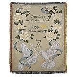 Personalized Gifts - Wedding Anniversary Throw
