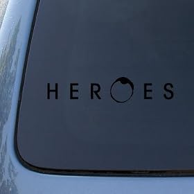 HEROES - Vinyl Car Decal Sticker #1714 | Vinyl Color: Black