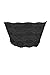 TL Women's 3 Piece or Single Floral Lace Strapless Bra, Seamless Tube Top Bandeau Bralettes with Stertchy Chest Wrap Black Small