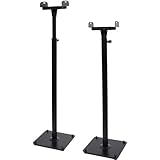 VideoSecu 2 Heavy duty PA DJ Club Adjustable Satellite Speaker Stand MS07B M99