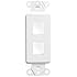 LEVITON 41642-W 2-Port QuickPort Decora Platform, White