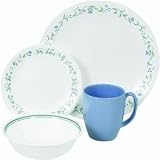 Corelle Livingware 16-Piece Dinnerware Set with Mug, Service for 4, Country Cottage Corelle Livingware 16-Piece Dinnerware Set with Mug, Service for 4, Country Cottage