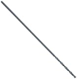 Cleveland 3722 6 Cobalt Steel 6 Extended Shank Drill Bit, Gold Oxide Finish, Round Shank, 135 Degree Split Point, Wire Size #20 (Pack of 12)