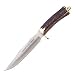 Tejon, Stag Handle, Plain, w/Leather Sheath