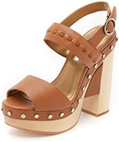 Cynthia Vincent Women's Potent Platform Dress Sandal, Mocha, 7 M US