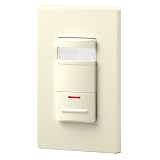 31CeUXkBeTL. SL160  Leviton OSSNL IDA Decora Passive Infrared Wall Switch Occupancy Sensor, LED Adjustable Night Light, 180 Degree, 2100 sq ft Coverage, Almond