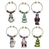 Boston Warehouse Heirloom Ornament Wine Charm, Set of 6