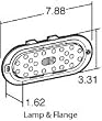 Truck-Lite Model 60 Auxiliary/Turn, LED Oval Sealed 60276Y Truck-Lite Model 60 Auxiliary/Turn, LED Oval Sealed 60276Y