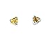 14K .60 CTW Yellow Sapphire Stud Earrings