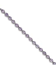 Sterling Silver Pink Amethyst Bracelet