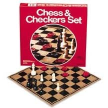 Chess and Checkers Set ( Hardboard ) by Pressman Toy