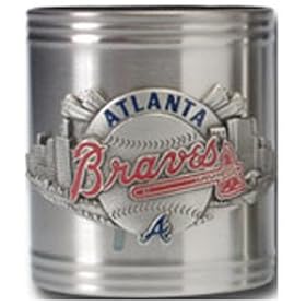 Atlanta Braves Baseball MLB Mug Can Cooler with 3D Pewter Team Logo by Siskiyou