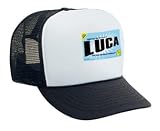FROM THE LOINS OF MY MOTHER COMES LUCA Adult Mesh Back Cap / Hat BLACK