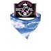 Tie Dye Blue Dog Bandanas (Small)