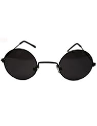 Black Frame Lennon Style Sunglasses w Free Case by Kendall Drive
