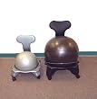Cando Ball Chair - Plastic - Mobile - with Back - Child Size, Item- 30-1795