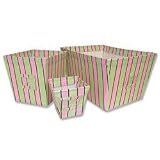 Trend Lab  Medium Fabric Storage Bin in Pixie Stix Stripe