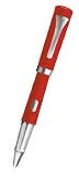 Omas Emotica Rollerball Polished Red with Polished Steel Trim
