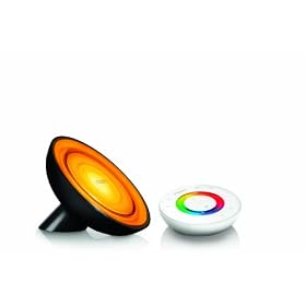 Philips LivingColors Bloom Colour-Changing Lamp with Remote Control, Black