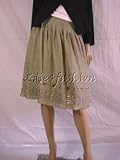 $325 New DKNY DONNA KARAN Utility Green Silk Skirt 4