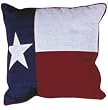 Texas State Flag Theme Decorative Throw Pillow 17" x 17"