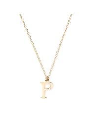 Marie Todd 18k Gold Vermeil Letter "P" Necklace