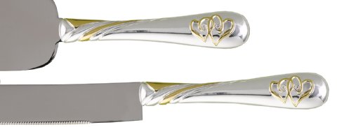 Hortense B. Hewitt Wedding Accessories, Cake and Knife Serving Set, Linked at the Heart