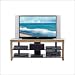 Wood Technology MGV-63-B,TR-63-O MG Black MGV-63 TV Stand with OakTrim Kit