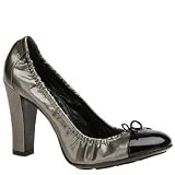 Womens BCBGirls Delta (8 M in Black/Greystone Rug Patent/Tumbled Pearl Patent)
