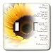 Patricia Sanders Flowers - Sunflower Dream Poem- Inspirational Poetry- Flowers - Light Switch Covers - double toggle switch