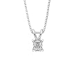 0.81 ct. G - VS1 Cushion Cut Diamond Solitaire Engagement Pendant with Chain (White or Yellow Gold)