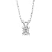 0.97 ct. I - VS1 GCAL Certified Cushion Cut Diamond Solitaire Ring (White or Yellow Gold)
