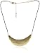 Kenneth Cole New York "Urban Patina" Gold Half Moon Frontal Necklace