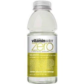 Glaceau Vitamin Water Nutrient Enhanced Water Beverage ZERO, Squeezed Lemonade, 20 oz (Pack of 24)