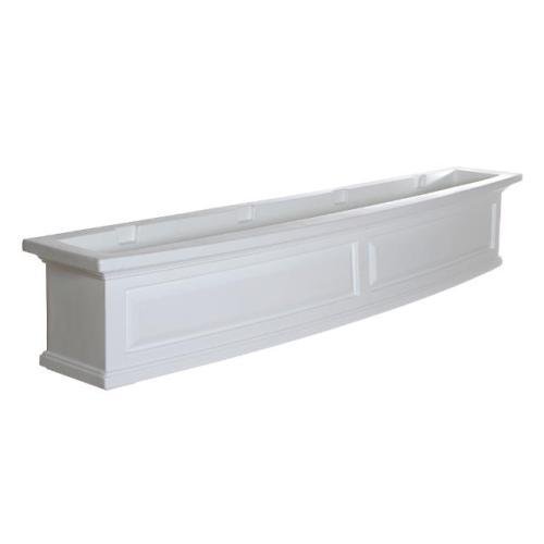 Mayne Inc. 4832 Nantucket Rectangular Window Box Planter Color: White