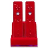 Emartbuy - Station d'Accueil de Chargement / Charging Dock Twin Dual pour Wii avec Pack de 2 Batteries Rechargeables Plus Led Light pour Wii Remote Control (Télécommandes)