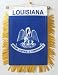 Louisiana - Window Hanging Flags