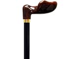 Oerre Anatomical Palm Handle, Amber, Left Handed Cane