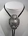 Classic Faux Nickel Diamondcut Pewter Bolo Tie