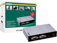 DIGITUS VGA Signalverstaerker Extender/Splitter 2-Port bis 300m ueber CAT5 Kabel max.1280x Preisvergleich