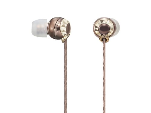 SONY Stereo Headphones Jienne CHIC MDR-EX80LP T ( MARRON BROWN ) | Made with Swarovski Zirconia | Closed Inner Ear Headphone (Japan Import)