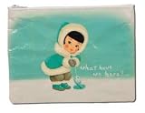 Blue q Zipper Pouch Blue Q