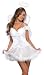 New Sexy Halloween Costumes Angel Dress Costume+Wings S Womens U.S. Small (6-9)