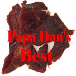 Hickory Beef Jerky (2-8oz bags) by Papa Dan's is slow cooked in a wood smoker with real hickory wood chips to bring you that mild, 
