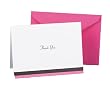 Hortense B. Hewitt Wedding Accessories Thank You Note Cards, Fuchsia Trimmed, Pack of 50