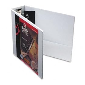 EasyOpen ClearVue Locking Round Ring Binder 3 Capacity White