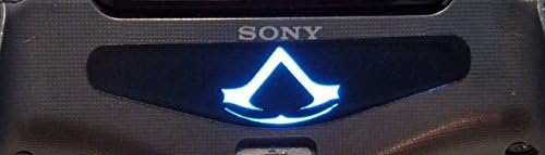 CoromaxTM PS4 Game Dualshock Controller Vinyl Stickers LED Light Bar Skin Covers Decals Film for Sony Playstation 4 - Assassin's Creed Rogue Unity Flag Logo [1pc]